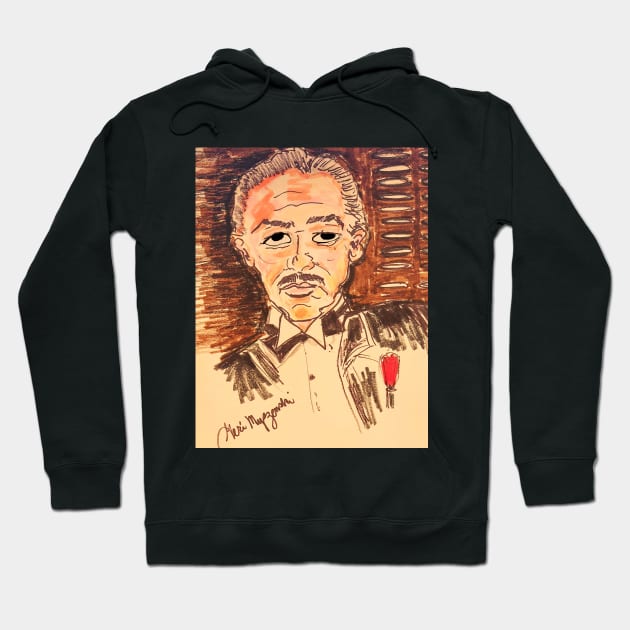 Marlon Brando The Godfather Hoodie by TheArtQueenOfMichigan 